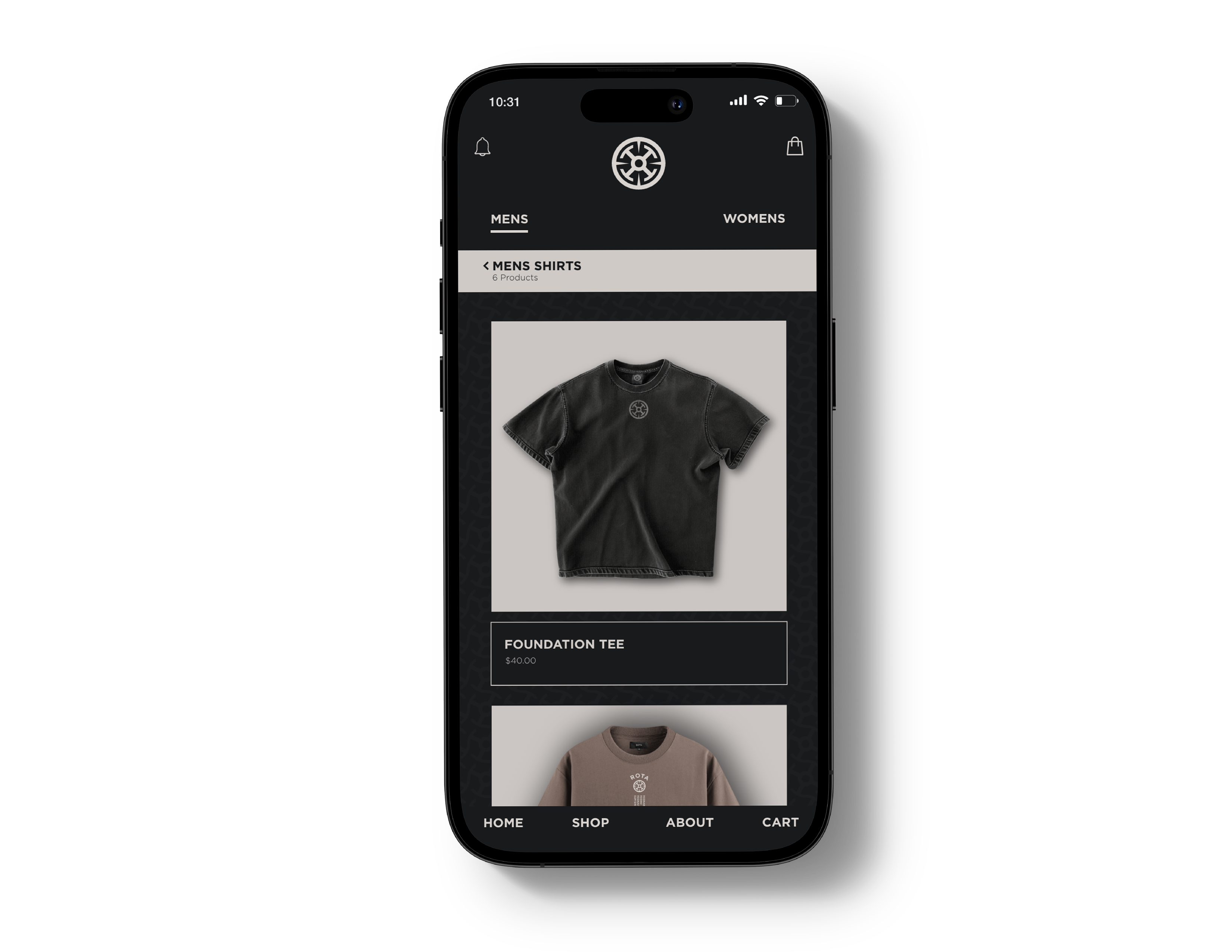 ROTA app — shop